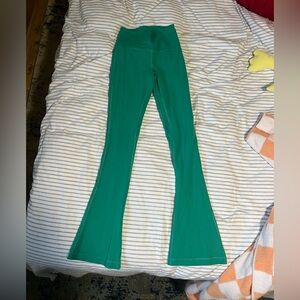 lululemon align high rise mini flare pants green size 4